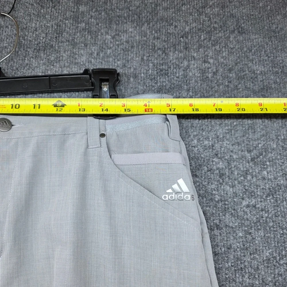Adidas Mens Golf Pants Light‎ Gray 36x30 Flat Front Performance Stretch